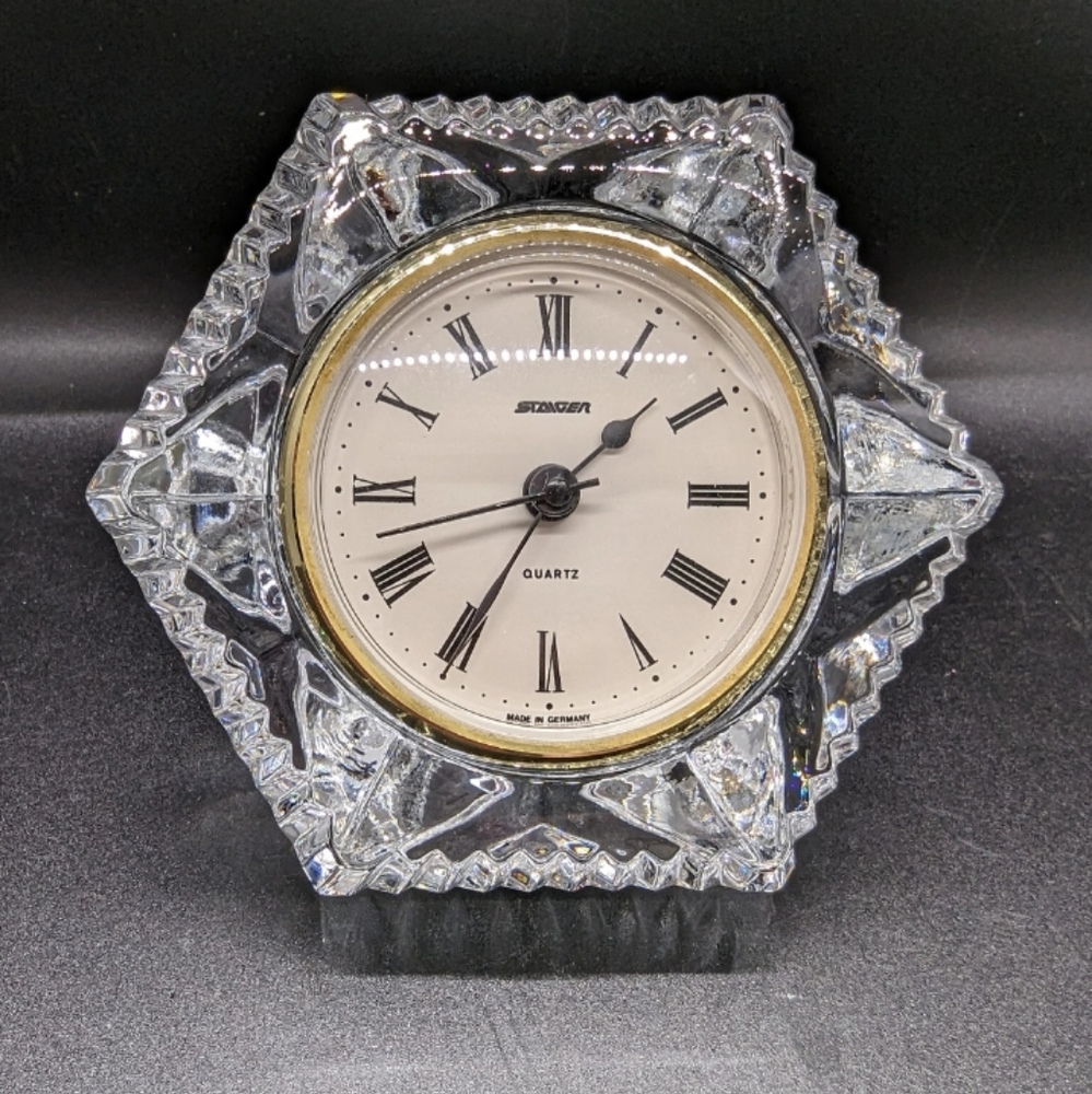 STAIGER CRYSTAL HEXAGON CLOCK Germany - Quartz
